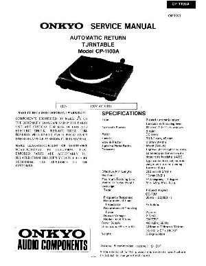 Service manual Onkyo CP-1100A ― Manual-Shop.ru