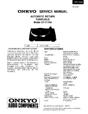 Service manual Onkyo CP-1114A ― Manual-Shop.ru