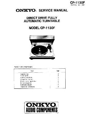 Сервисная инструкция Onkyo CP-1130F ― Manual-Shop.ru