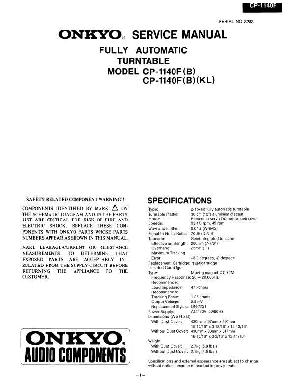 Service manual Onkyo CP-1140F ― Manual-Shop.ru