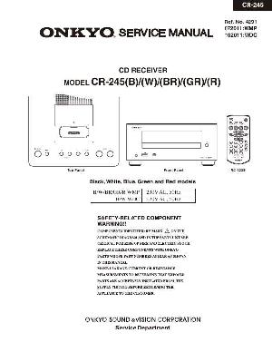 Сервисная инструкция Onkyo CR-245 ― Manual-Shop.ru