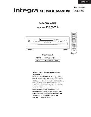 Service manual Onkyo DPC-7.4 Integra ― Manual-Shop.ru