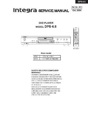 Сервисная инструкция Onkyo DPS-6.5 Integra ― Manual-Shop.ru