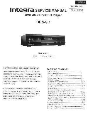 Сервисная инструкция Onkyo DPS-9.1 ― Manual-Shop.ru