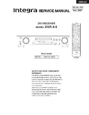 Сервисная инструкция Onkyo DSR-4.8 Integra ― Manual-Shop.ru