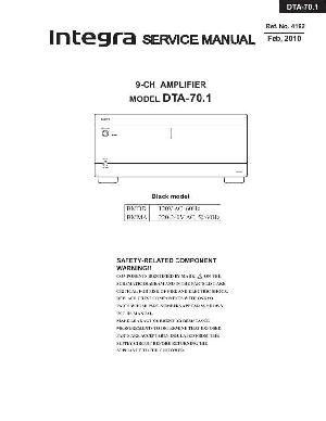 Сервисная инструкция Onkyo DTA-70.1 INTEGRA ― Manual-Shop.ru