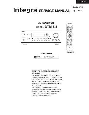 Сервисная инструкция Onkyo DTM-5.3 ― Manual-Shop.ru