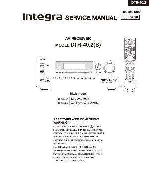 Сервисная инструкция Onkyo DTR-40.2 Integra ― Manual-Shop.ru