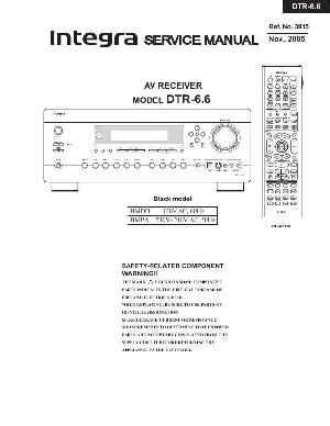 Сервисная инструкция Onkyo DTR-6.6 Integra ― Manual-Shop.ru