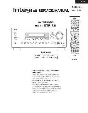 Сервисная инструкция Onkyo DTR-7.6 Integra ― Manual-Shop.ru