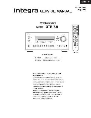 Сервисная инструкция Onkyo DTR-7.9 INTEGRA ― Manual-Shop.ru