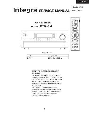 Сервисная инструкция Onkyo DTR-8.4 ― Manual-Shop.ru