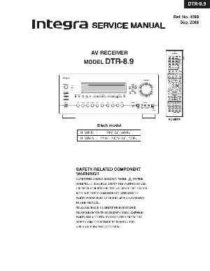 Сервисная инструкция Onkyo DTR-8.9 Integra ― Manual-Shop.ru