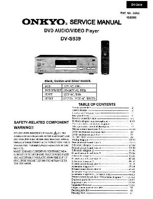 Service manual Onkyo DV-S939 ― Manual-Shop.ru