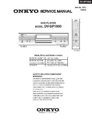 Сервисная инструкция Onkyo DV-SP1000 ― Manual-Shop.ru