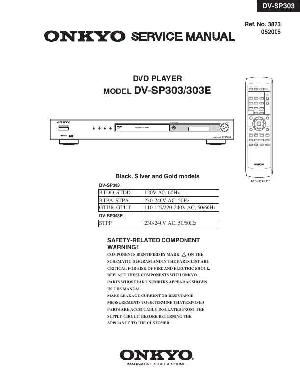 Сервисная инструкция Onkyo DV-SP303 ― Manual-Shop.ru