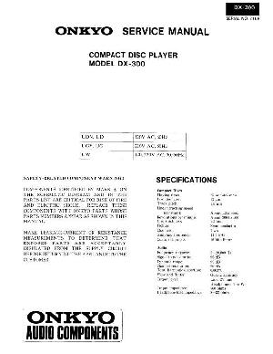 Сервисная инструкция Onkyo DX-300 ― Manual-Shop.ru