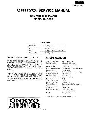 Service manual Onkyo DX-3700 ― Manual-Shop.ru