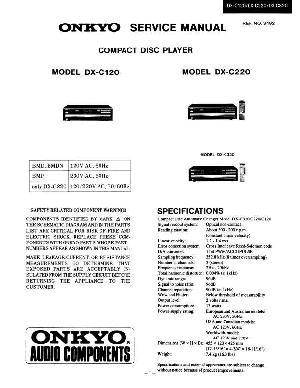 Сервисная инструкция Onkyo DX-C120, DX-C220, DX-C320 ― Manual-Shop.ru