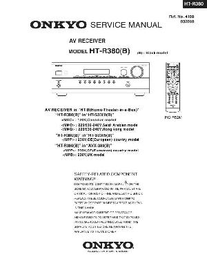 Сервисная инструкция Onkyo HT-R380 ― Manual-Shop.ru