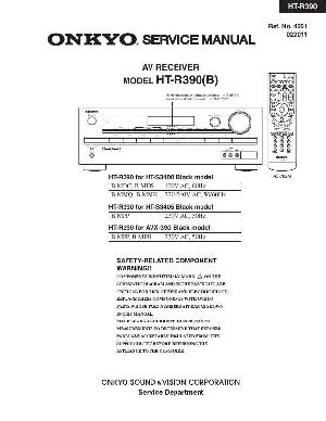 Сервисная инструкция Onkyo HT-R390B ― Manual-Shop.ru