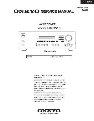 Сервисная инструкция Onkyo HT-R510 ― Manual-Shop.ru