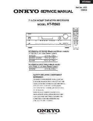 Сервисная инструкция Onkyo HT-R560 ― Manual-Shop.ru