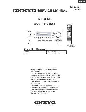 Сервисная инструкция Onkyo HT-R640 ― Manual-Shop.ru