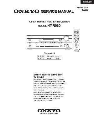 Сервисная инструкция Onkyo HT-R960 ― Manual-Shop.ru
