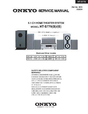 Сервисная инструкция Onkyo HT-S770 ― Manual-Shop.ru