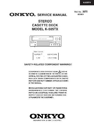 Service manual Onkyo K-505TX ― Manual-Shop.ru