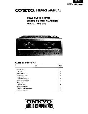 Сервисная инструкция Onkyo M-5060 ― Manual-Shop.ru