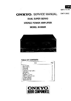 Service manual Onkyo M-5060R ― Manual-Shop.ru