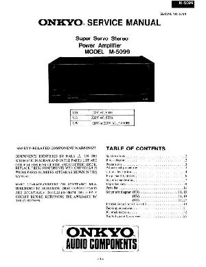 Service manual Onkyo M-5090 ― Manual-Shop.ru