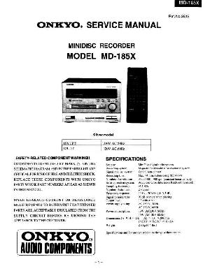 Сервисная инструкция Onkyo MD-185X ― Manual-Shop.ru