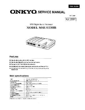 Сервисная инструкция Onkyo MSE-U33HB ― Manual-Shop.ru