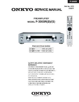 Сервисная инструкция Onkyo P-3000R ― Manual-Shop.ru
