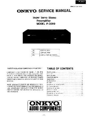 Сервисная инструкция Onkyo P-3099 ― Manual-Shop.ru