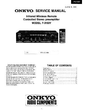 Сервисная инструкция Onkyo P-3150V ― Manual-Shop.ru