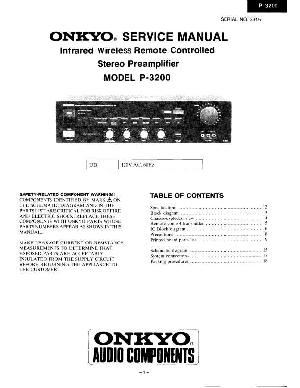 Сервисная инструкция Onkyo P-3200 ― Manual-Shop.ru