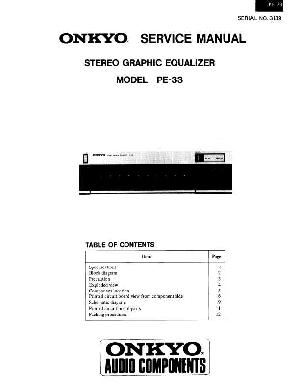 Service manual Onkyo PE-33 ― Manual-Shop.ru