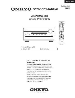 Сервисная инструкция Onkyo PR-SC885 ― Manual-Shop.ru