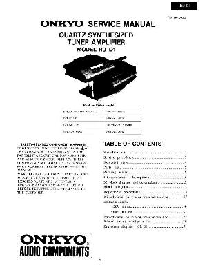 Service manual Onkyo RU-D1 ― Manual-Shop.ru