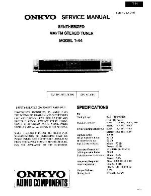 Service manual Onkyo T-44 ― Manual-Shop.ru