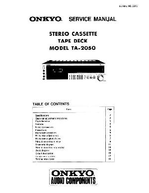 Сервисная инструкция Onkyo TA-2050 ― Manual-Shop.ru