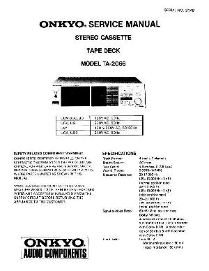 Service manual Onkyo TA-2066 ― Manual-Shop.ru