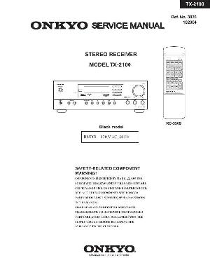 Сервисная инструкция Onkyo TX-2100 ― Manual-Shop.ru