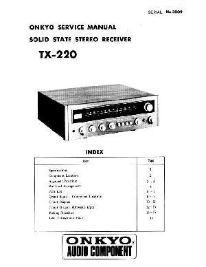 Сервисная инструкция Onkyo TX-220 ― Manual-Shop.ru