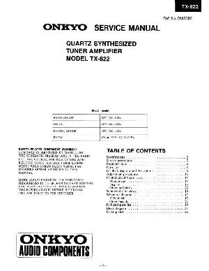 Сервисная инструкция Onkyo TX-822 ― Manual-Shop.ru