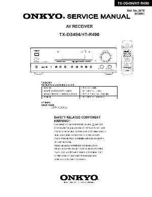 Сервисная инструкция Onkyo TX-DS494, HT-R490 ― Manual-Shop.ru